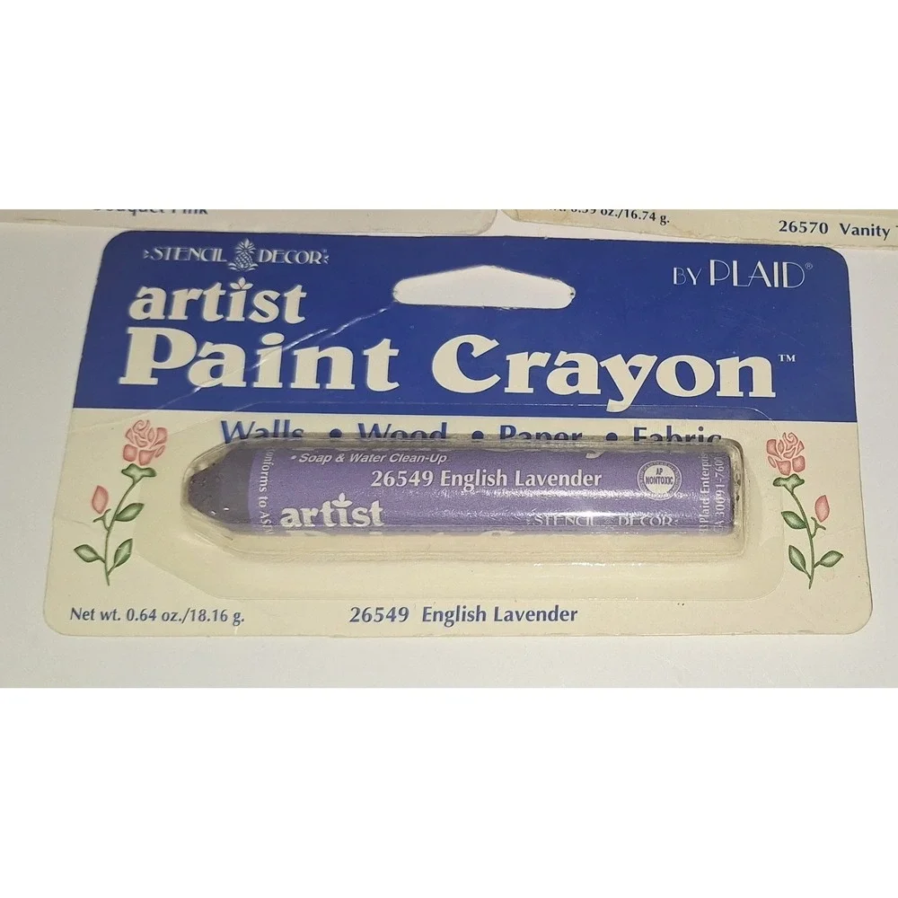 Lot 3 PAINT CRAYONs Stencil‎ Decor Fade Resistant Oil Base Paint Sticks ARTIST